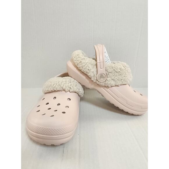 CROCS Girls Size 13 Pink Lined New With Tags - Picture 1 of 8